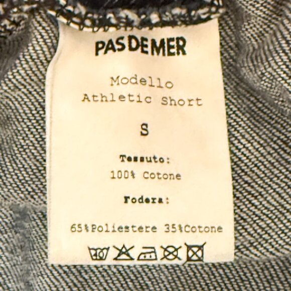 PAS DE MER Italia Athletic Shorts Men's Size Small Euro Streetwear Artcore Rare - Picture 7 of 8
